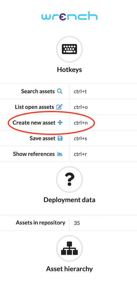 New flow from Create New Asset