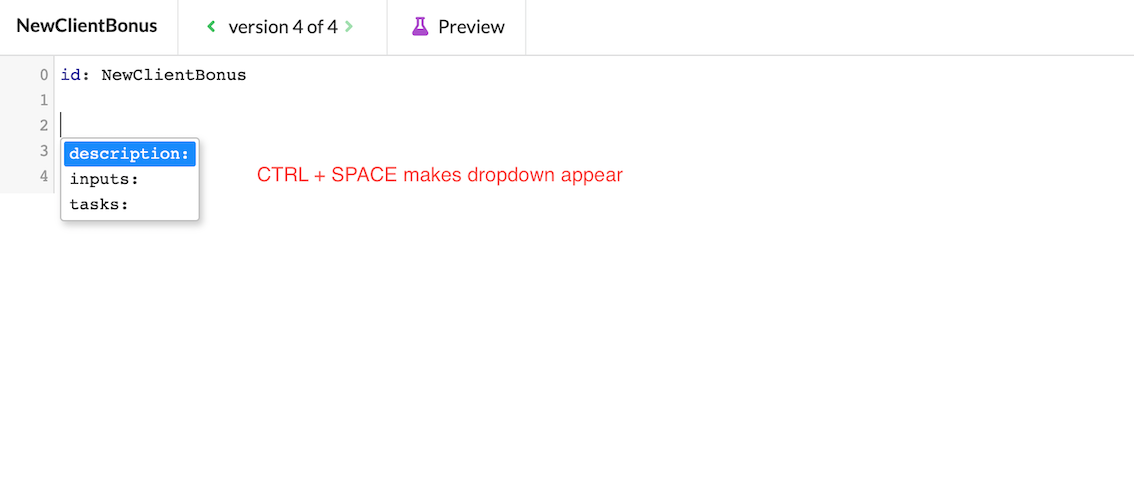 Creating and modifying a flow